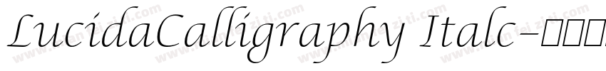 LucidaCalligraphy Italc字体转换